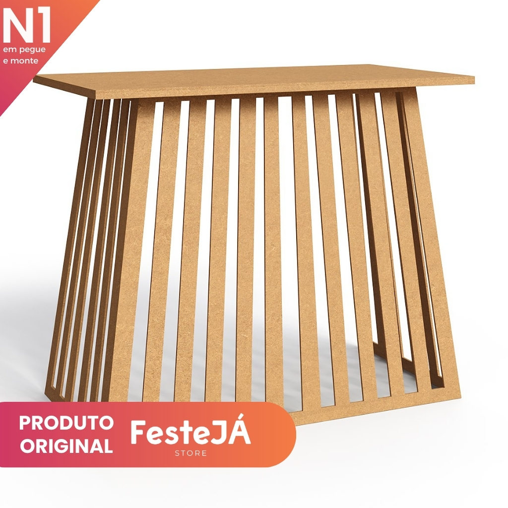 Mesa Ripada Cônica Vazada MDF Triângulo Design Moderno Decoração Ambientes Aniversário Eventos em Oferta na Shopee