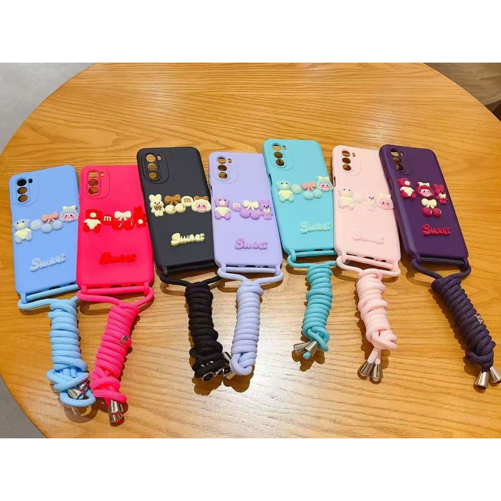 Capinha com Cordão Suporte de pescoço Aveludada para SAMSUNG A20 A20S A22 A23 A25 A35 A54 A55 J4PLUS J7PRIME