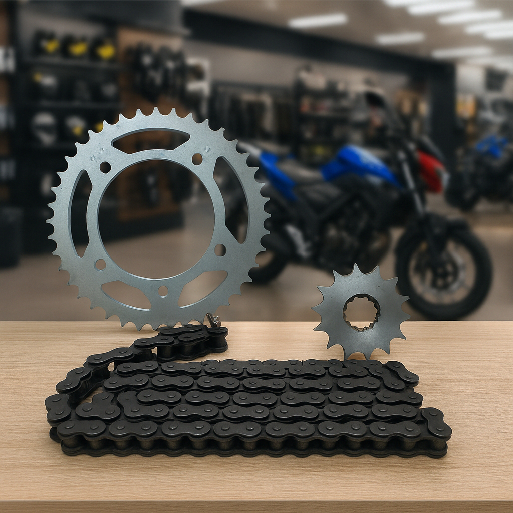 Kit Relação Titan Fan Cargo 160 Start Cg 44t 15t Aço 1045 Titan 150 04/15   Fazer 250 2006/2017