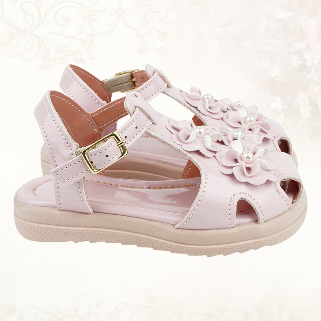 Sandália Feminina Infantil Menina Confortável e Macia Moda Verão com Flores em Oferta na Shopee