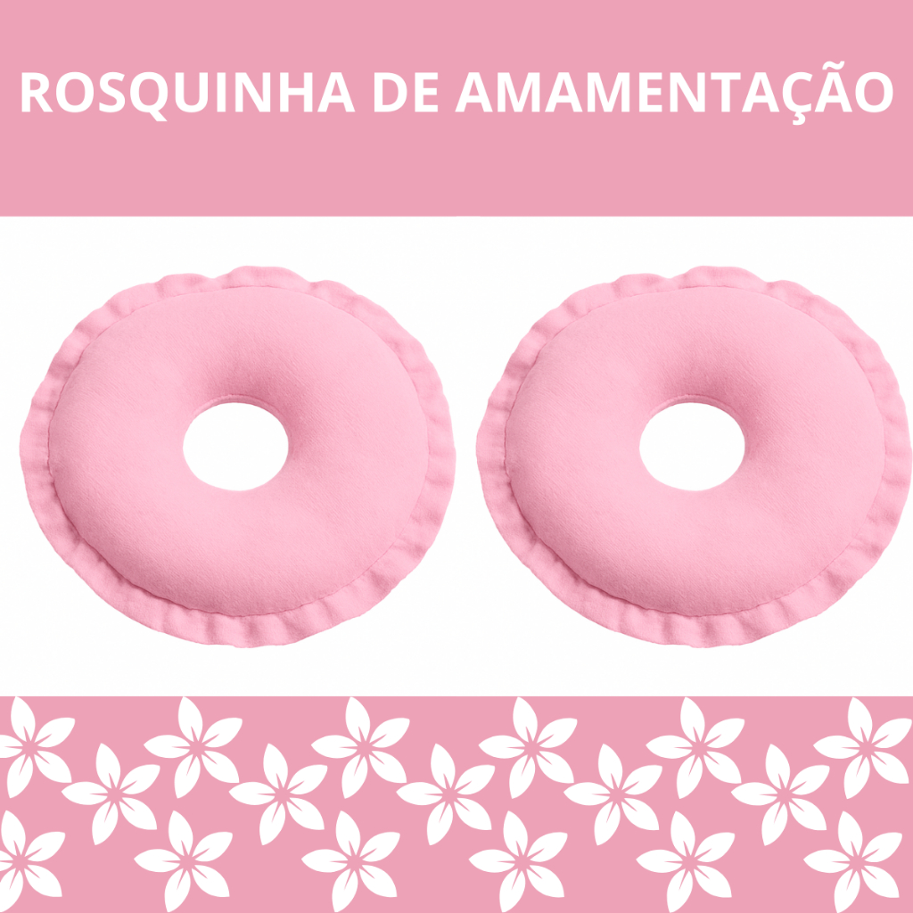 Kits -2 a 5 Pares: Rosquinha de Amamentação Pós-Parto | Proteção e Conforto para os Seios da Mamãe