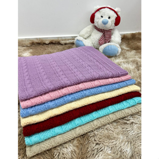 Manta Bebê Trança Tricot Elegante Recén Nascido Cobertor Saída de Maternidade Menino Menina em Oferta na Shopee