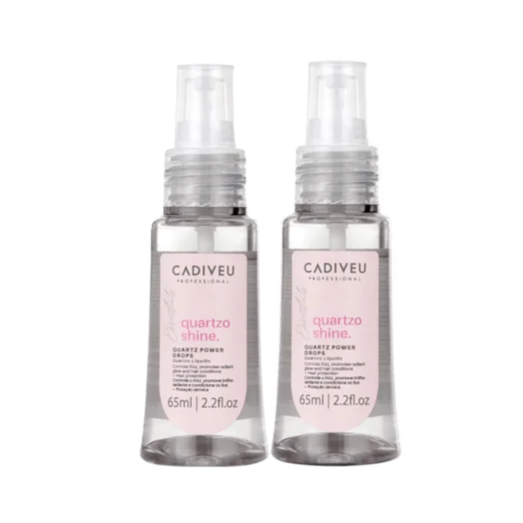 Kit 2 Óleos Capilar Quartzo Shine 65ml - Cadiveu Essentials
