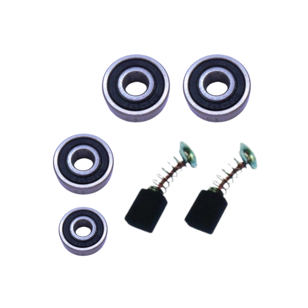 KP0800 Plaina Kit Rolamentos e par Escovas Carvão Plaina Eletrica Makita Compativel