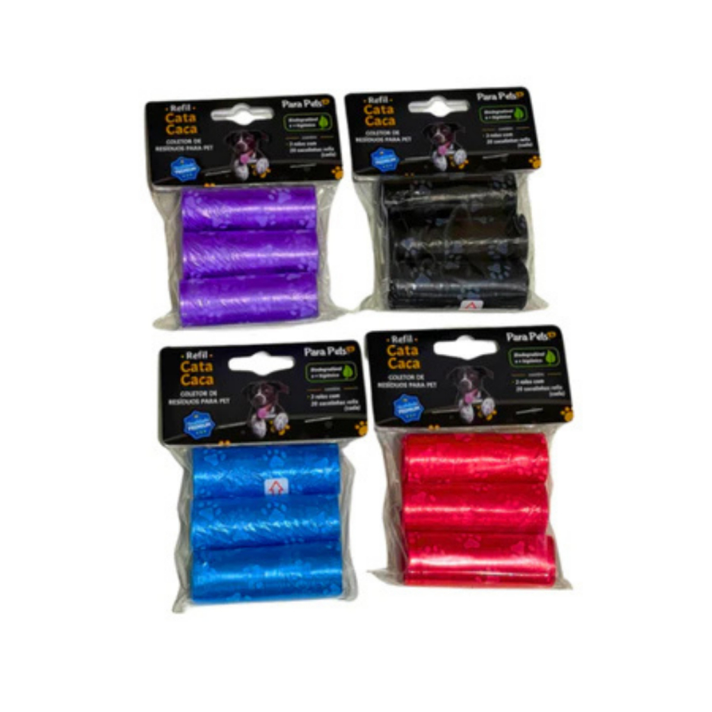 Refil Cata Coco Sacolas Saquinhos Biodegradável Prático Para Pet