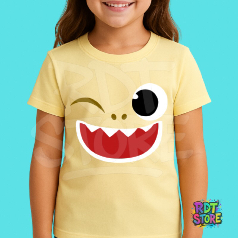 Camisetas personalizadas conjunto de família bebê tubarão camisa divertida estampada
