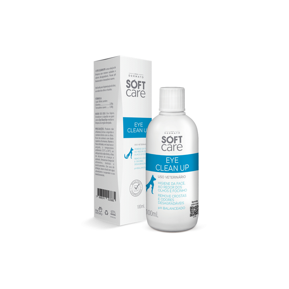 Eye Clean Up Soft Care Limpeza dos Olhos Pet Society 100ml