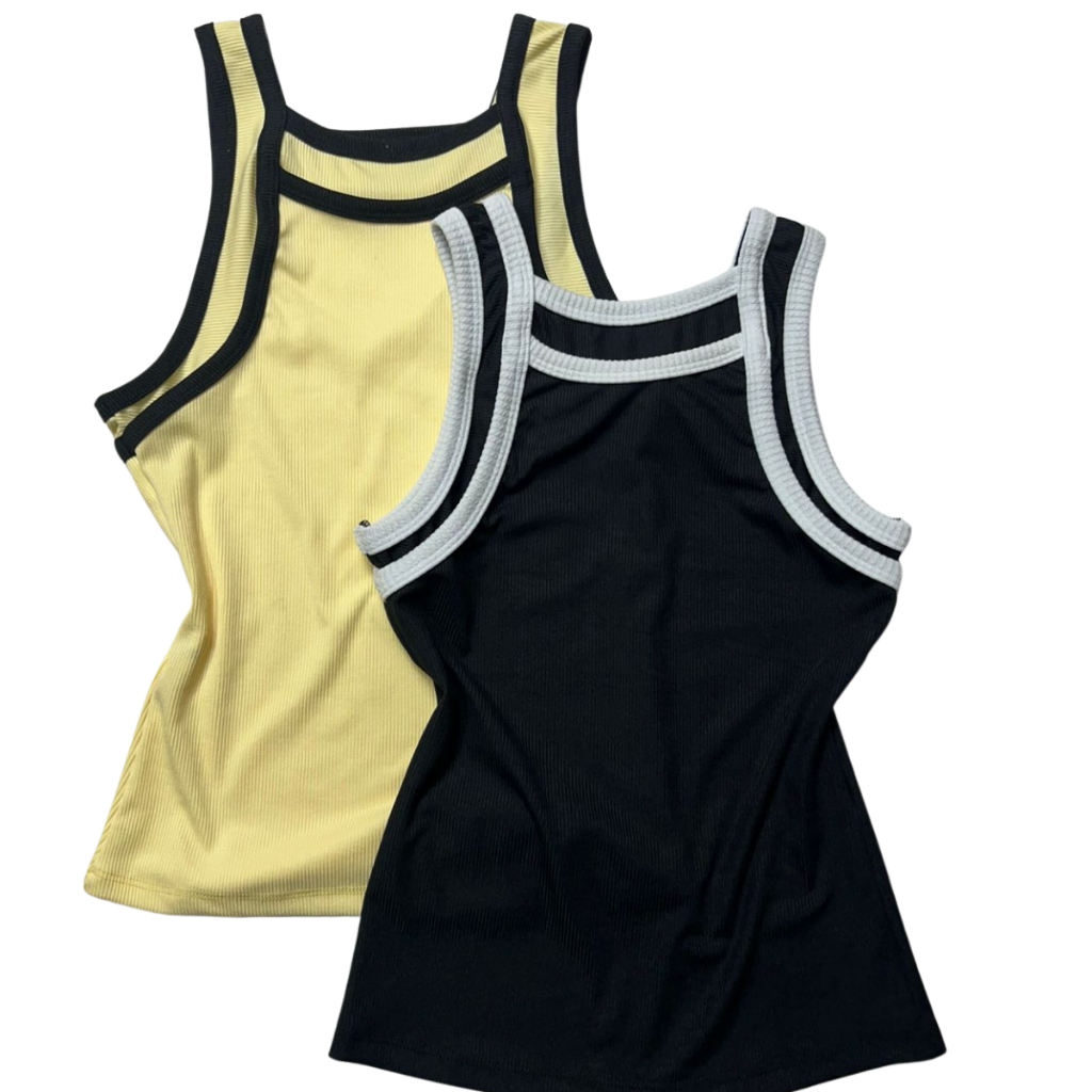 Kit 2 de Regatas Femininas  / blusa feminina estilosa / Academia / Casa / Diário / Escritório