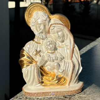 Imagem da Sagrada Família em Gesso Luxo - 20 cm em Oferta na Shopee