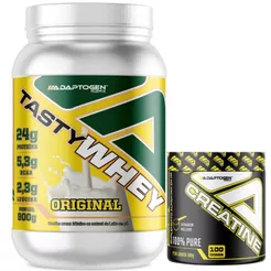 Kit Tasty Whey 900g + Creatina 300g - Adaptogen