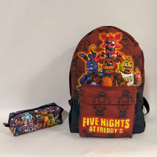 Mochila e estojo escolar Five nights at freddy's em Oferta na Shopee