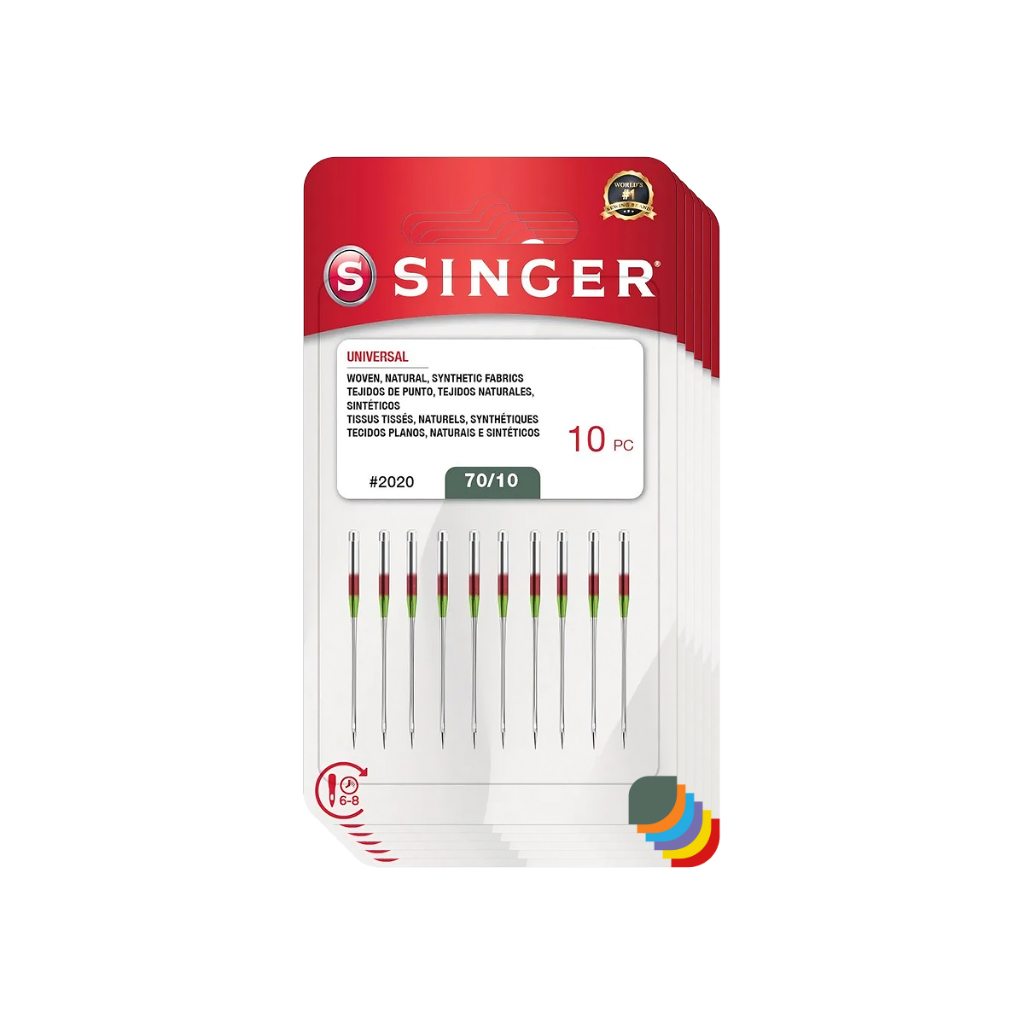 10 agulhas domésticas Singer para algodão com vários tamanhos - 2020 em Oferta na Shopee