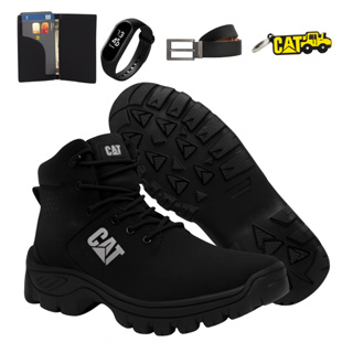 Bota Botina Coturno Masculino  Impermeável Em Couro em Oferta na Shopee