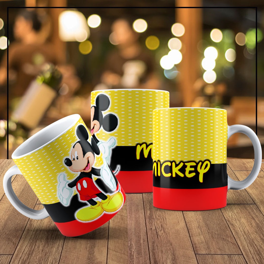 Caneca Infantil Plástico Mickey , Copo Infantil, Caneca, Brinquedo Infantil, Produto Infantil