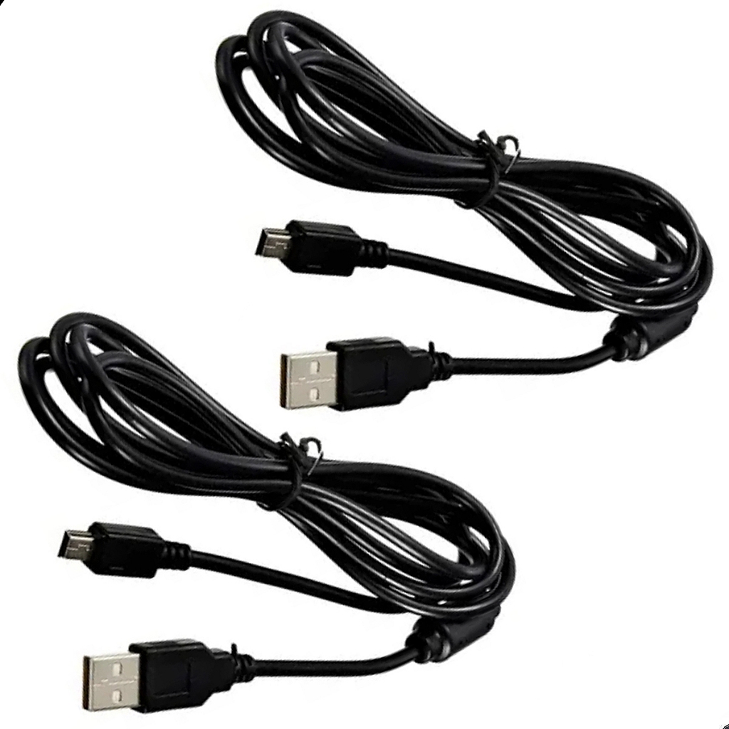 KIT 2 Cabo Usb V3 Carregador Controle Ps3 Com Filtro - 1.80 Metros em Oferta na Shopee