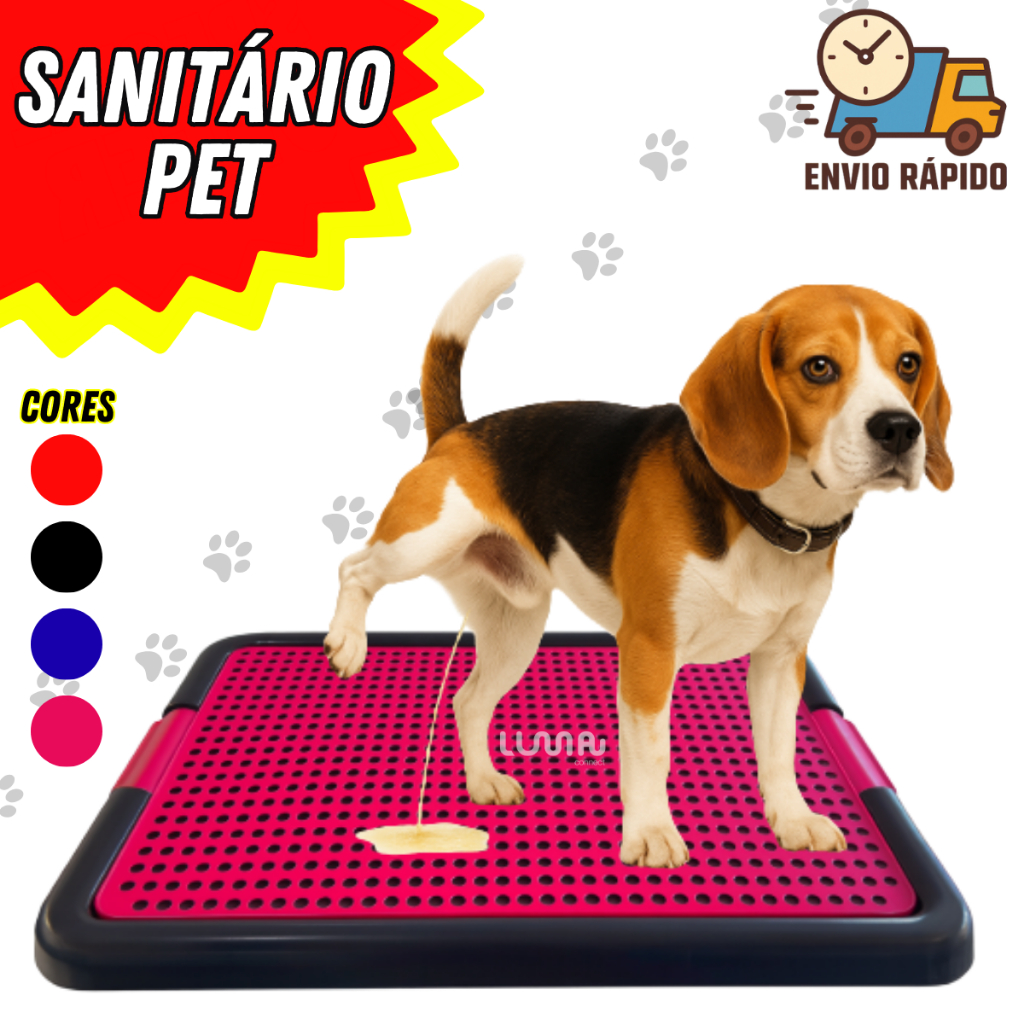 Sanitário Canino  Banheiro Pet Educador Xixi Sim Tapete Higiênico Cachorro- Xixi facil