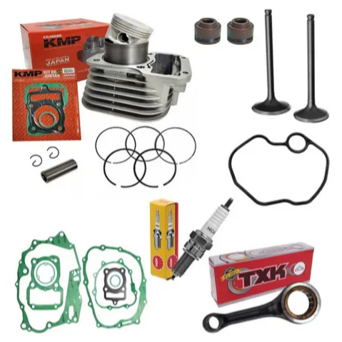 Kit Cilindro Kmp Biela Junta Valvulas Fan 125 2005 2006 2007 2008