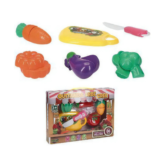 Quitanda Crec & Crec Frutas De Velcro 6 Peças - Brincou Brinquei 13407