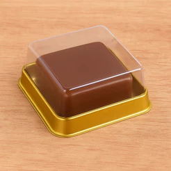 30 CAIXA PARA PÃO DE MEL QUADRADO - DOURADO BWB14230 (CHOCO)