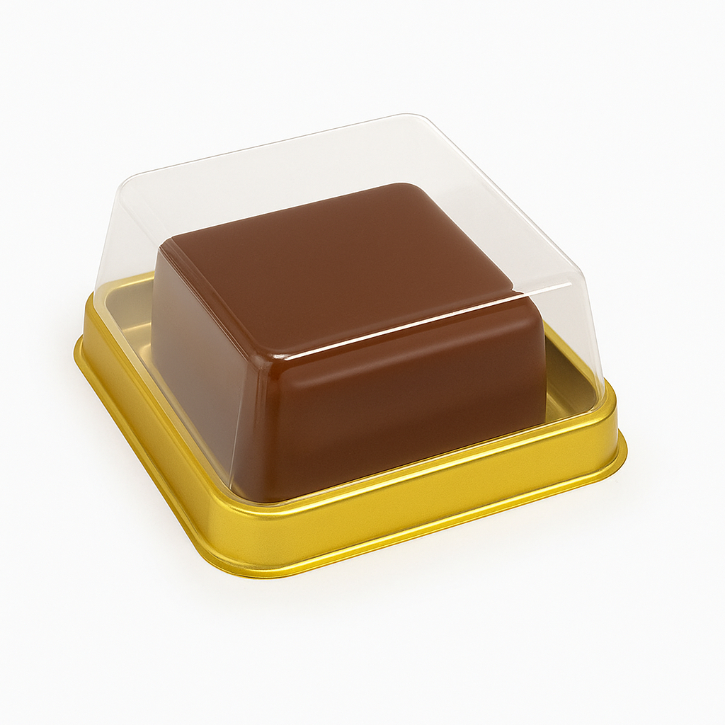 10 CAIXA PARA PÃO DE MEL QUADRADO - DOURADO BWB14230