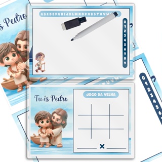 Lousa Mágica Lembrancinhas P/ Aniversário Festa Infantil Tema Tu és pedro em Oferta na Shopee