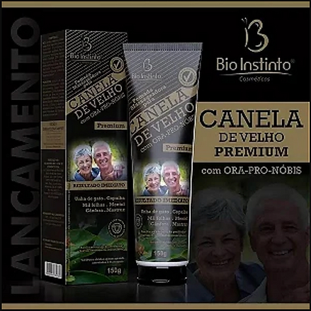 Pomada Canela de Velho Premium Ora-Pro-Nóbis Bisnaga 150g Lançamento Massageador