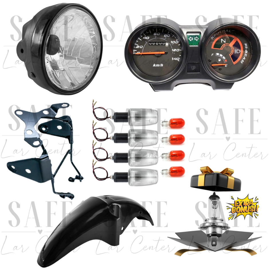 Combo Titan150 Ano 2004 a 2008 + Farol Completo +Painel Completo +4 Piscas +Paralama +Suporte Aranha em Oferta na Shopee