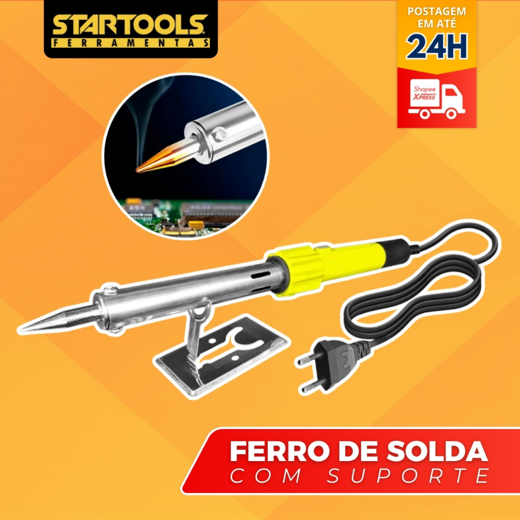 Ferro De Solda Soldador 100w 220v Potencia Ajustável Profissional Startools