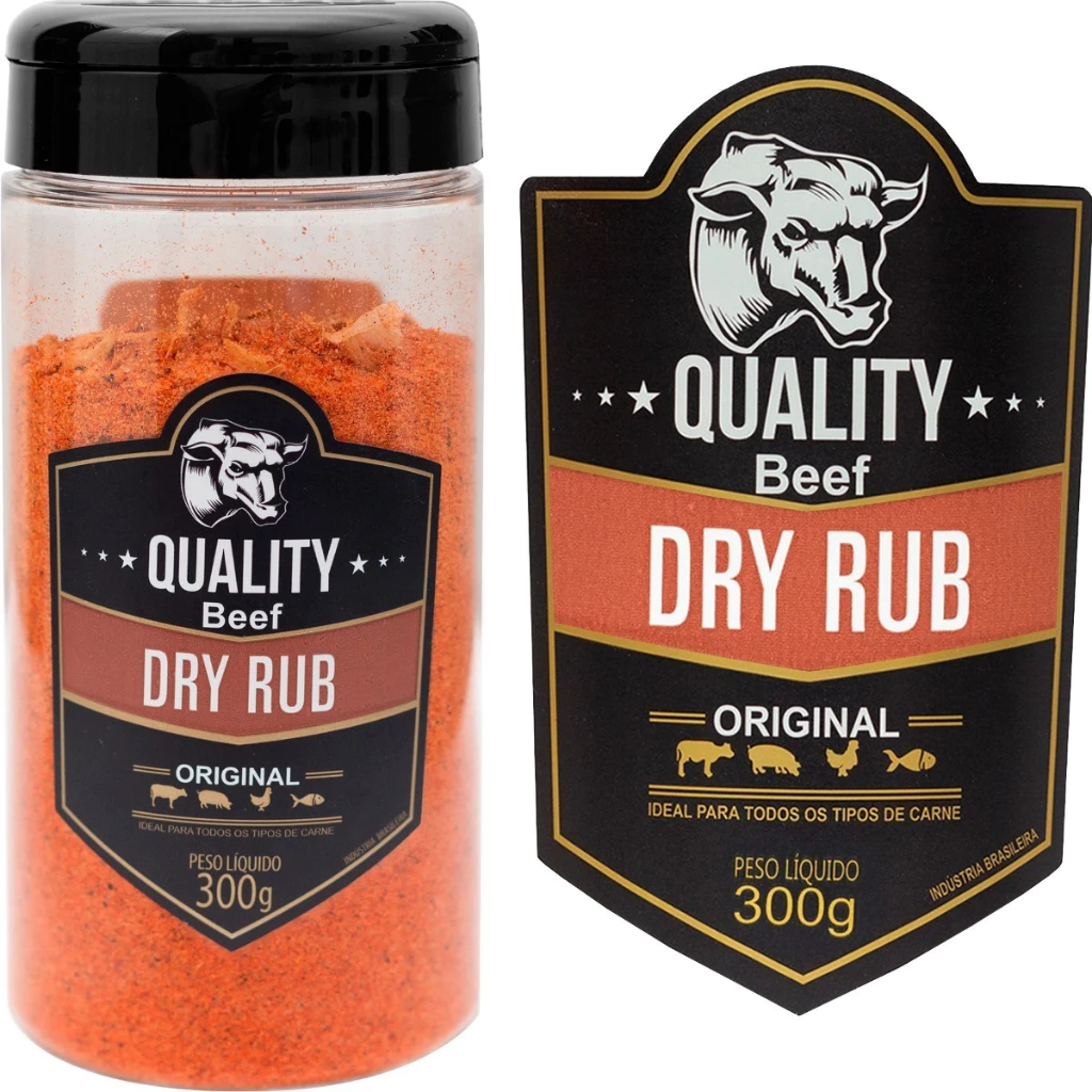 Tempero Dry Rub Quality Beef 300g Tempero Premium Churrasco Crosta Dourada BBQ em Oferta na Shopee