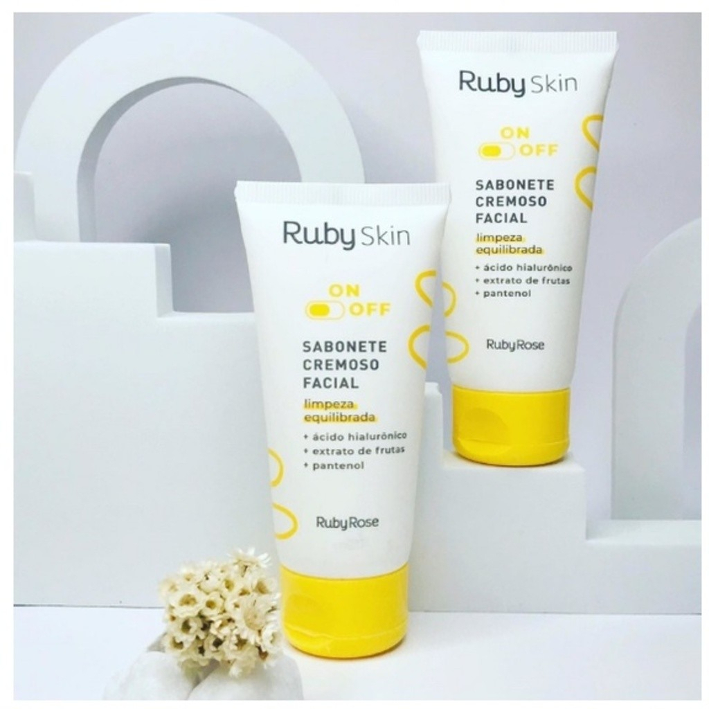 Sabonete Cremoso Facial - Ruby Rose ON/OFF em Oferta na Shopee