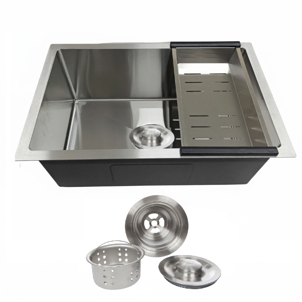 Cuba Gourmet Quadrada Aço Inox 304 Escovada 60x40cm Premium