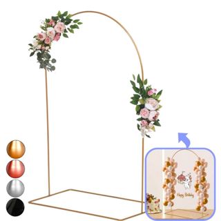Arco De Festa Romano 60cm De Mesa Dourado Painel Decoração em Oferta na Shopee