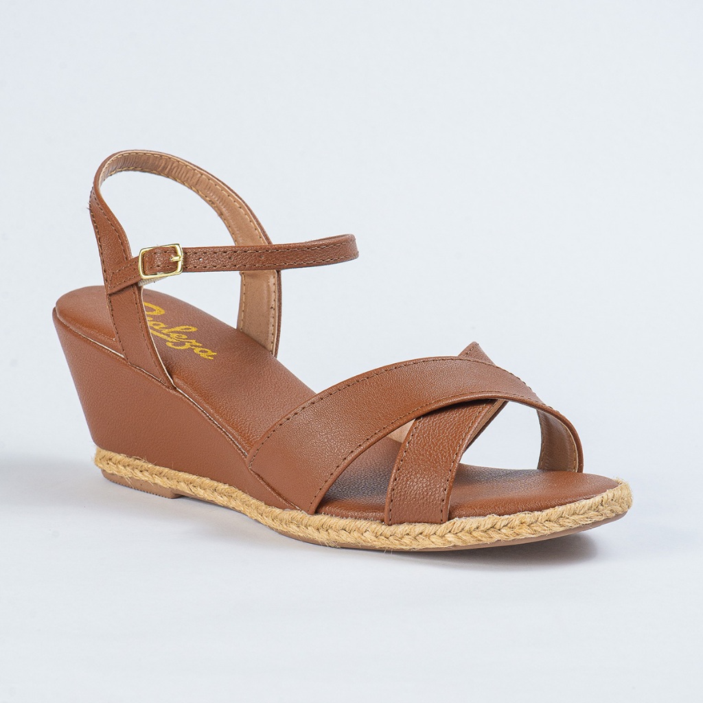 Sandália Feminina Anabela Salto Baixo Casual Confortável Lançamento em Oferta na Shopee