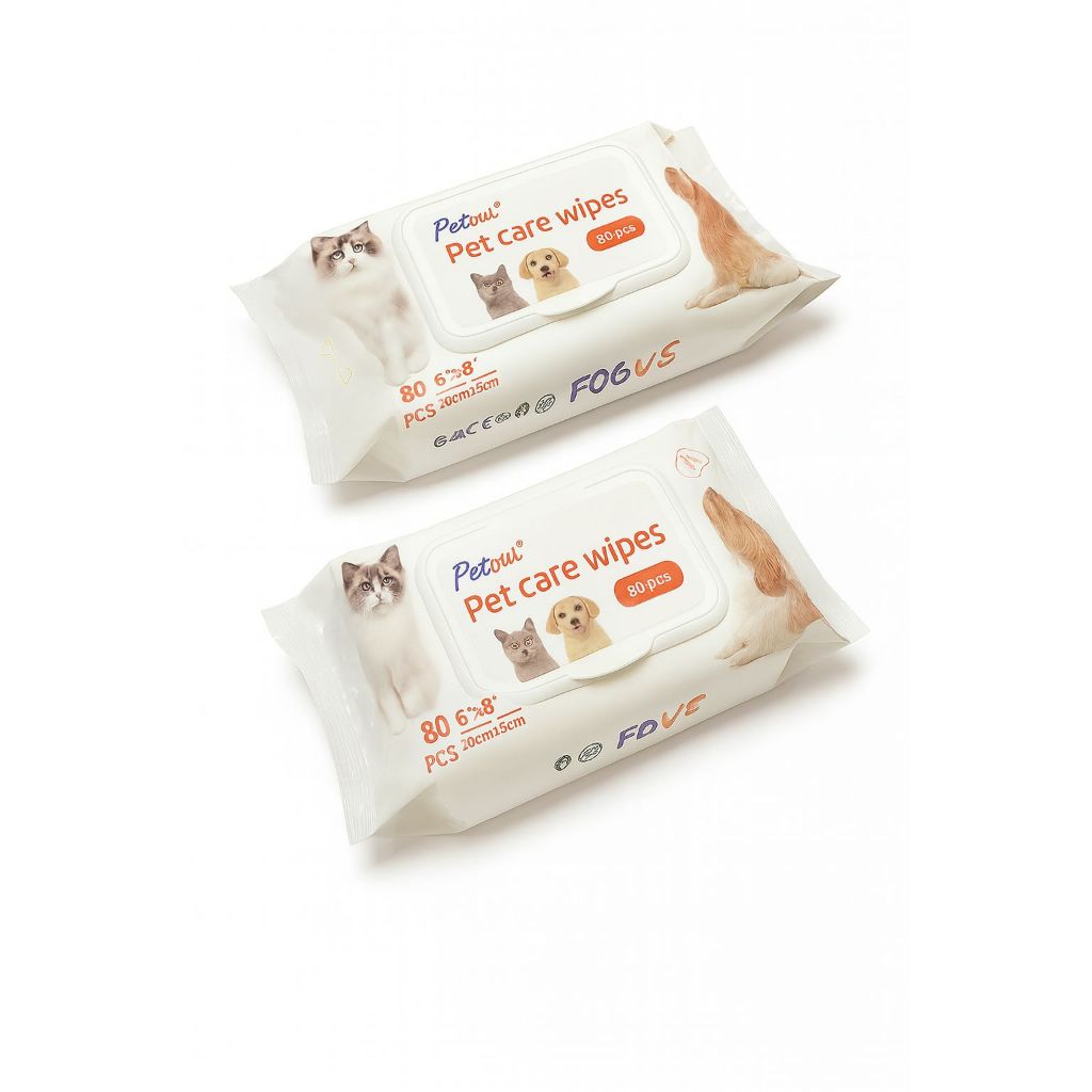 2 pacotes Lenço umedecido Pet Cachorro Gato Toalha de limpeza Fragrância Suave  160uni em Oferta na Shopee