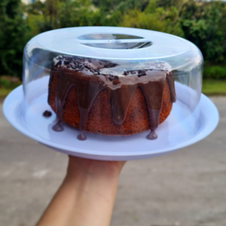 Porta Bolo Redondo Boleira Com Tampa Transparente Boleira Acrílico em Oferta na Shopee