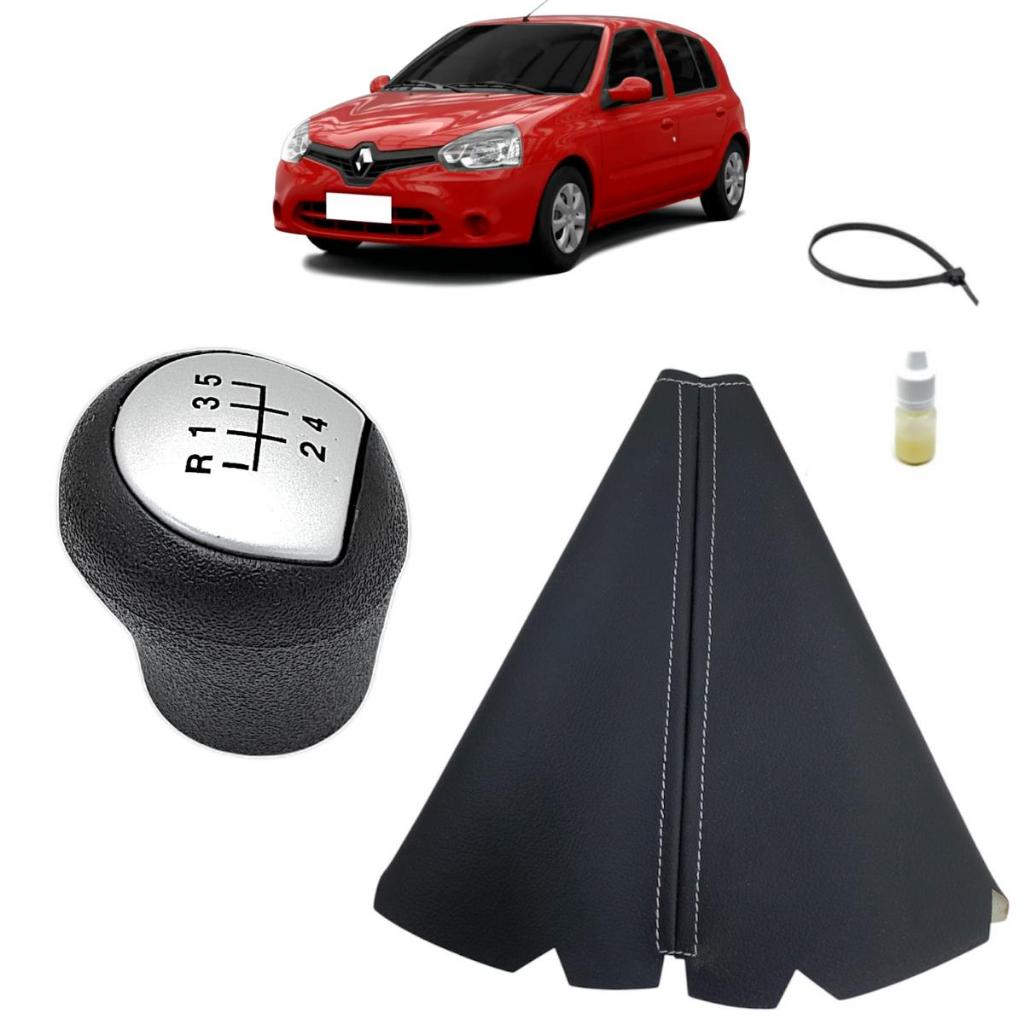 Reparo Manopla De Substituição E Coifa Forro Courvin Alavanca Câmbio Manual Clio Campus 2005 Á 2013