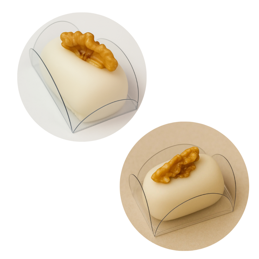 KIT 100~500 forminhas para camafeu doces acetato festa casamento transparente 5x3x2 cm// em Oferta na Shopee