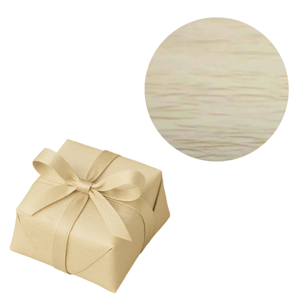 KIT 40~240 PAPEL BEM CASADO CHAMPAGNE + CELOFANE (CHOCO)