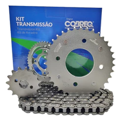 KIT RELAÇÃO TRANSMISSÃO COBREQ ( 0012-KR ) PARA HONDA TODAY 125 89 -94 / TITAN 95 A 99