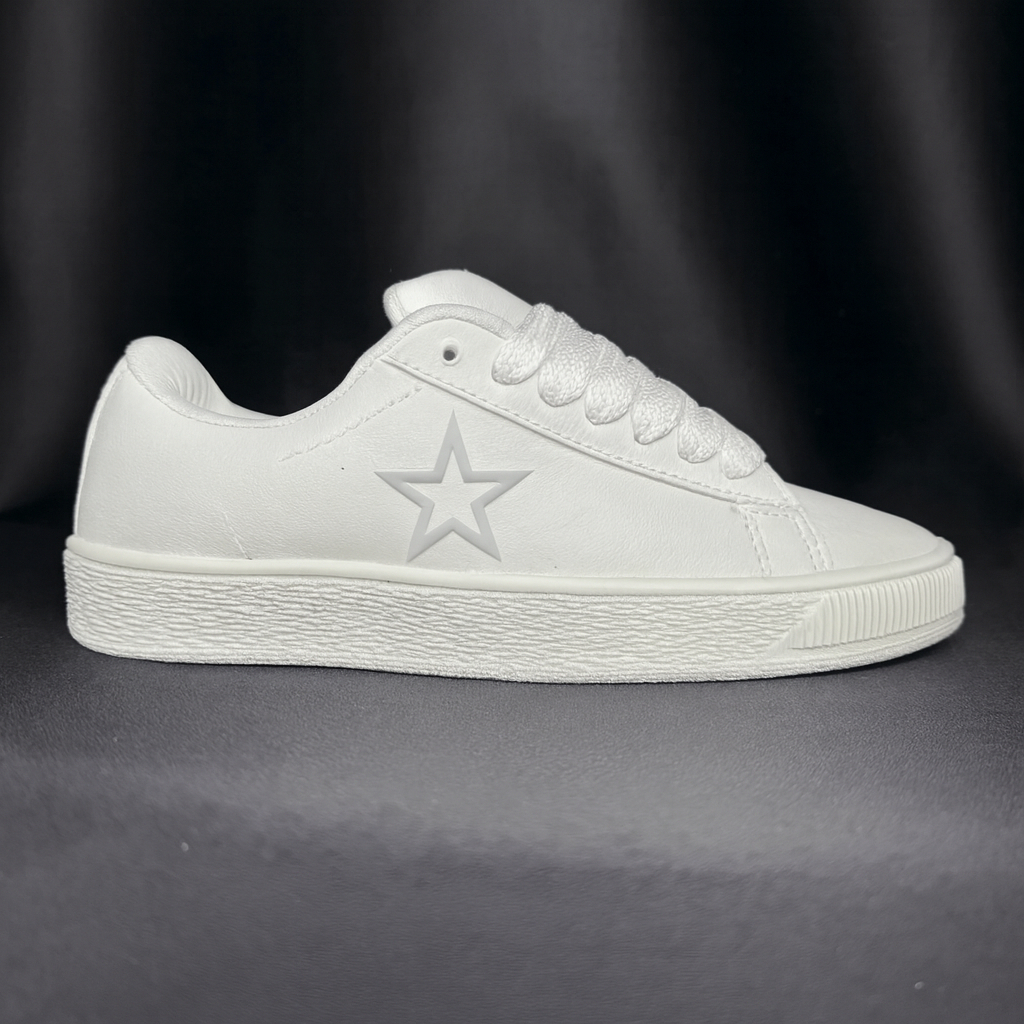 Tenis Branco Star-XL Couro Skate Masculino Feminino Lançamento StreetWear em Oferta na Shopee