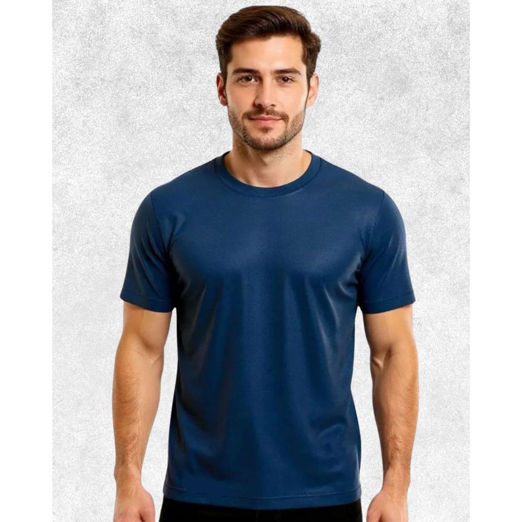 Camiseta Dry Fit Casual Masculino Lisa Confortável Treino Academia Esporte Corrida Exercícios