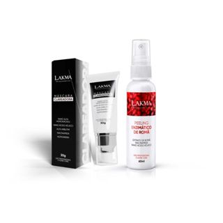 Peeling Enzimático de Romã + Máscara Clareadora Lakma em Oferta na Shopee