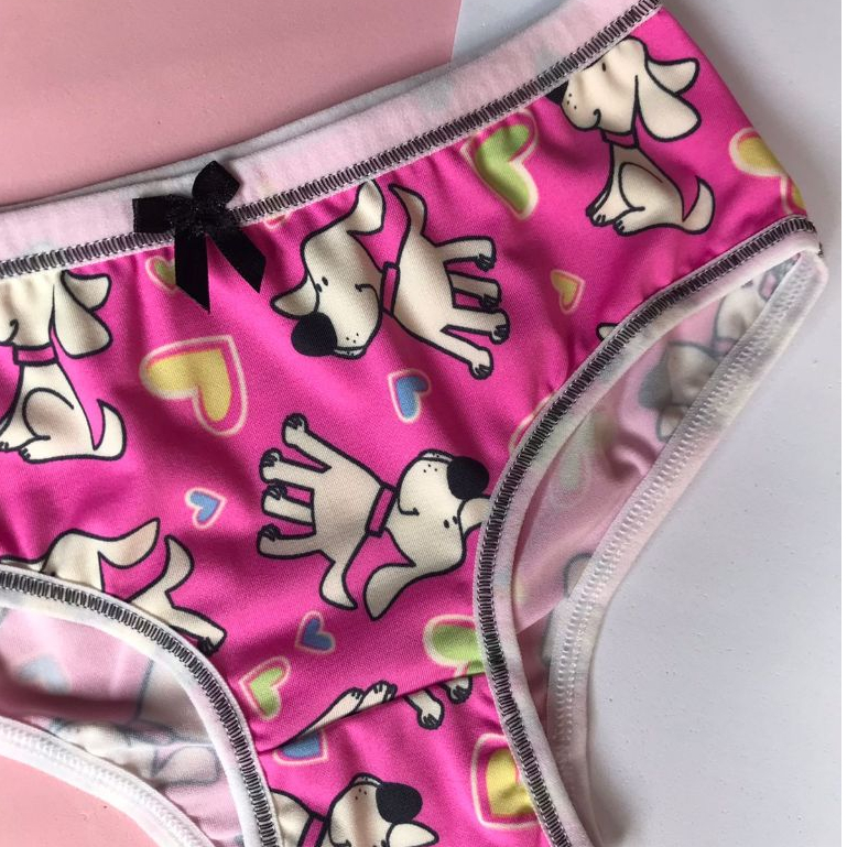 Kit 5 Calcinhas Infantil Menina Estampadas  Sortidas e Confortáveis