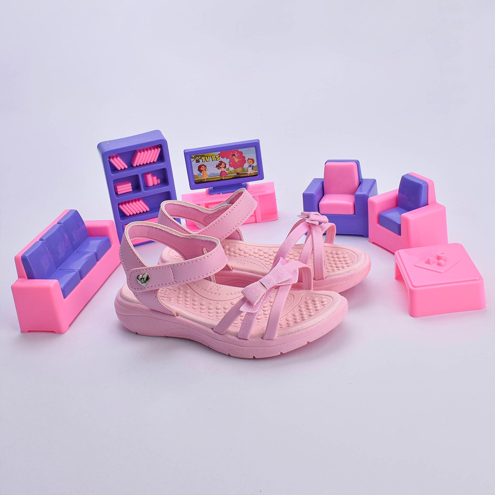 Sandália Infantil Menina Kidy Flay Baby Tiras Laço Coração Anatômica Delicada Fofa Casual Ocasiões em Oferta na Shopee