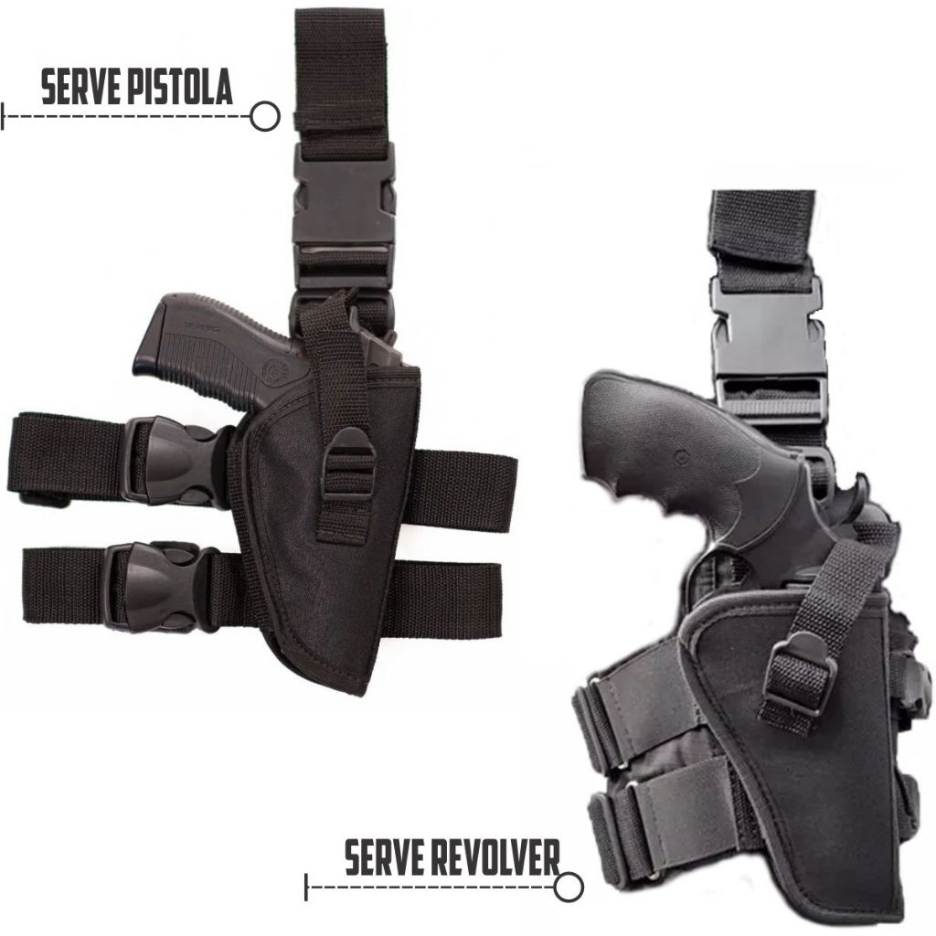 Coldre de Coxa / Perna Robocop para Revolver