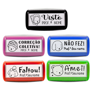 5 Carimbos Para Professores - Personalizados Bobbie Goods em Oferta na Shopee