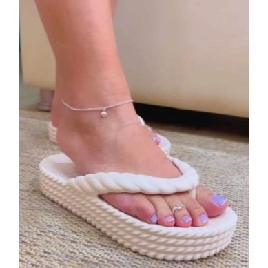 Chinelo Nuvem Trançado 4, Chinelo Brisa, Macio, Confortável, Nuvem Ortopédico Flip flop Plataforma 4 tiras Original320