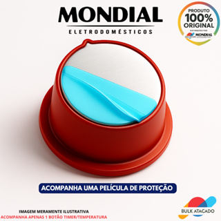 Botão Compatível Air Fryer Mondial Timer Temperatura Vermelho Modelos AFN40 AFN50 AFN51 Substituição Precisa em Oferta na Shopee