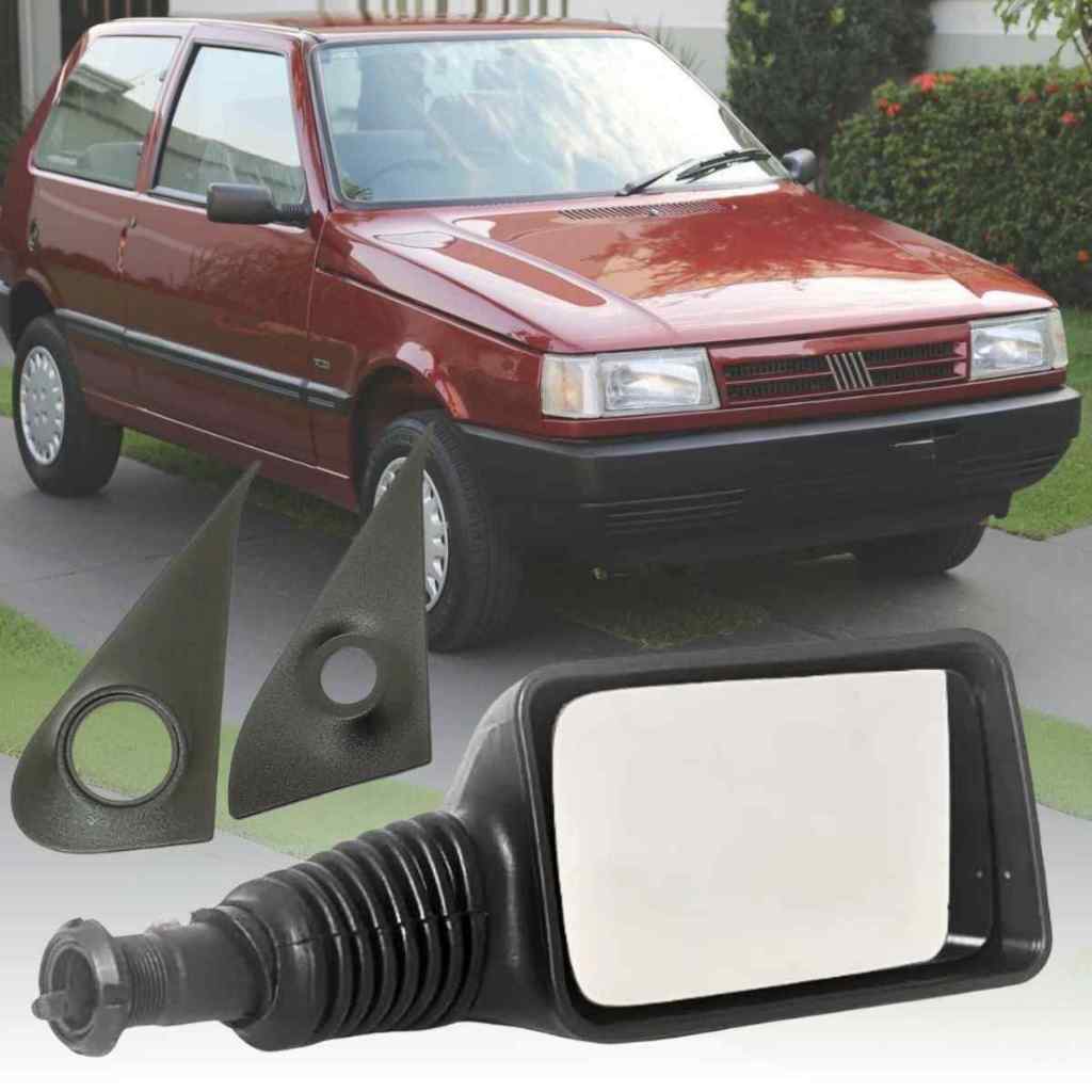 Retrovisor Uno Direito 92 93 94 95 96 97 98 99 2000 2001 Com Acabamento 2 Portas EP SX YOUNG SMART