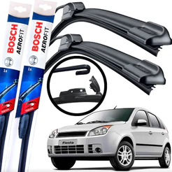 Kit Palheta Limpador Parabrisa Ford Fiesta 2005 A 2010 Bosch